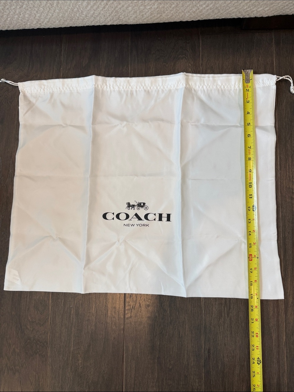 Coach White Dust Bag - Picture 3 of 5
